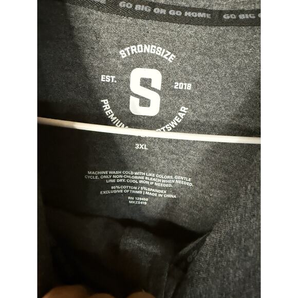 Men’s Strongsize Charcoal Grey Polo 3XL XXXL - Picture 2 of 4